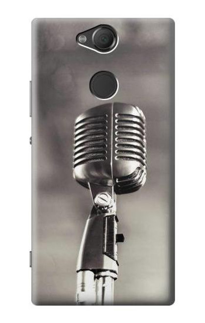 S3495 Vintage Microphone Case For Sony Xperia XA2