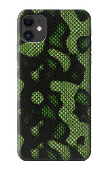 S2877 Green Snake Skin Graphic Printed Case For iPhone 11