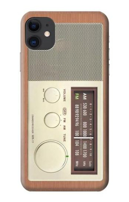 S3165 FM AM Wooden Receiver Graphic Case For iPhone 11