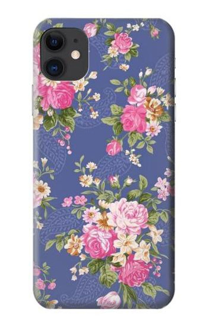 S3265 Vintage Flower Pattern Case For iPhone 11