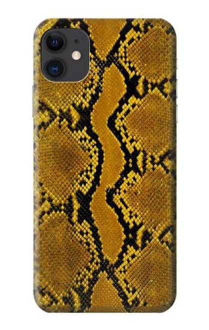 S3365 Yellow Python Skin Graphic Print Case For iPhone 11