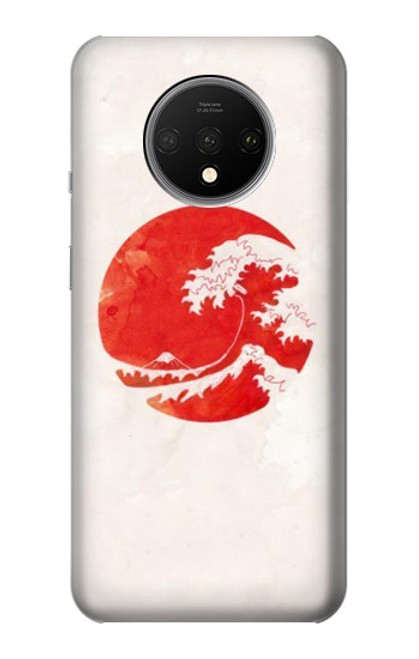 S3237 Waves Japan Flag Case For OnePlus 7T