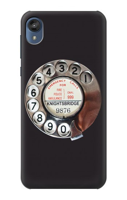 S0059 Retro Rotary Phone Dial On Case For Motorola Moto E6, Moto E (6th Gen)