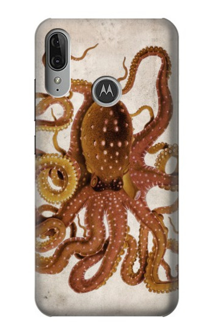 S2801 Vintage Octopus Case For Motorola Moto E6 Plus, Moto E6s