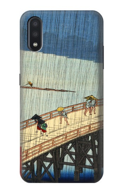 S3347 Utagawa Hiroshige Sudden shower Case For Samsung Galaxy A01