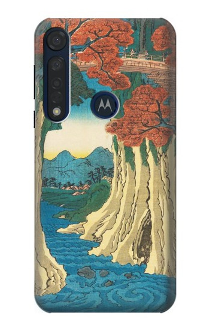 S3348 Utagawa Hiroshige The Monkey Bridge Case For Motorola Moto G8 Plus