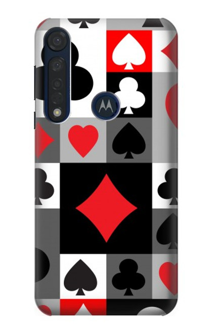 S3463 Poker Card Suit Case For Motorola Moto G8 Plus