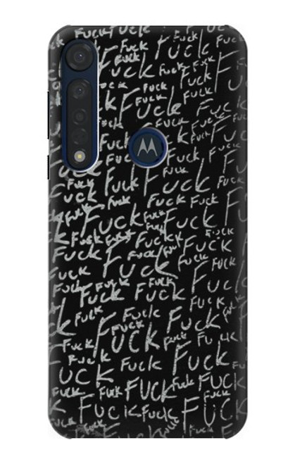 S3478 Funny Words Blackboard Case For Motorola Moto G8 Plus