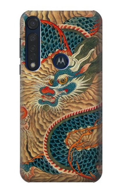 S3541 Dragon Cloud Painting Case For Motorola Moto G8 Plus