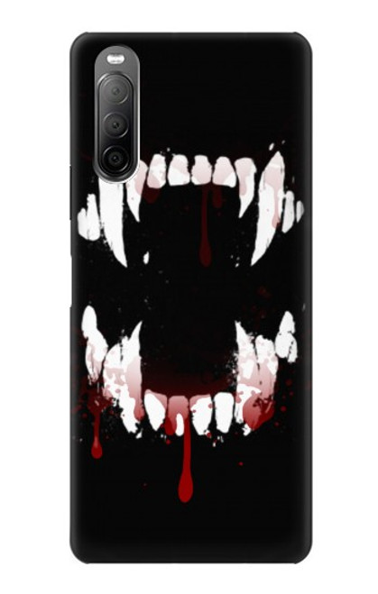 S3527 Vampire Teeth Bloodstain Case For Sony Xperia 10 II