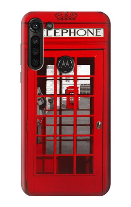 S0058 British Red Telephone Box Case For Motorola Moto G8 Power