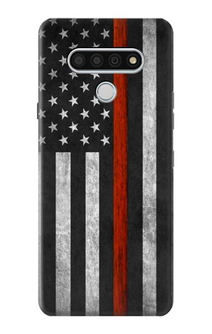 S3472 Firefighter Thin Red Line Flag Case For LG Stylo 6