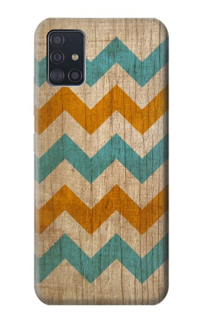 S3033 Vintage Wood Chevron Graphic Printed Case For Samsung Galaxy A51 5G