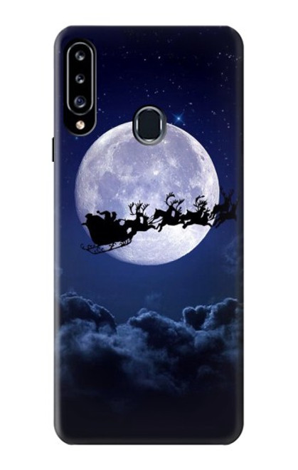 S3508 Xmas Santa Moon Case For Samsung Galaxy A20s
