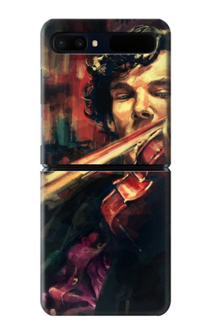 S0723 Violin Art Paint Case For Samsung Galaxy Z Flip 5G