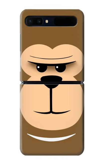 S2721 Cute Grumpy Monkey Cartoon Case For Samsung Galaxy Z Flip 5G