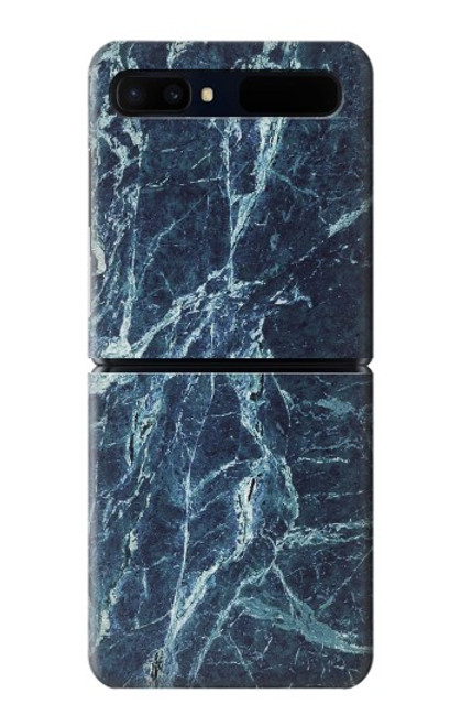 S2799 Light Blue Marble Stone Graphic Printed Case For Samsung Galaxy Z Flip 5G