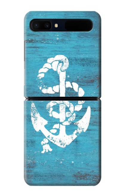 S3053 Marine Anchor Blue Case For Samsung Galaxy Z Flip 5G