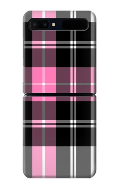 S3091 Pink Plaid Pattern Case For Samsung Galaxy Z Flip 5G