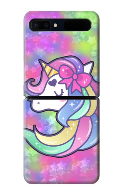 S3264 Pastel Unicorn Case For Samsung Galaxy Z Flip 5G