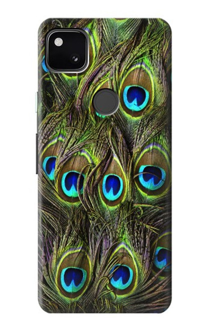 S1965 Peacock Feather Case For Google Pixel 4a