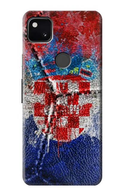 S3313 Croatia Flag Vintage Football Graphic Case For Google Pixel 4a