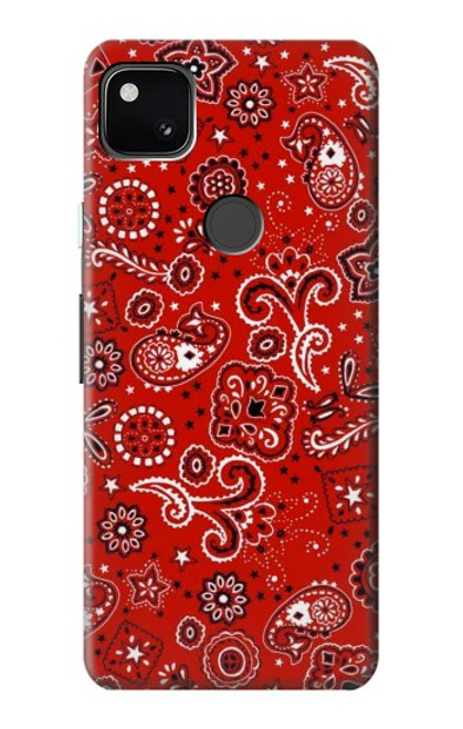 S3354 Red Classic Bandana Case For Google Pixel 4a