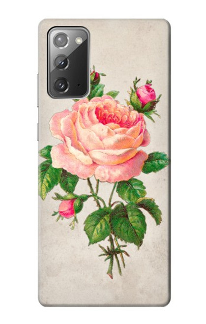 S3079 Vintage Pink Rose Case For Samsung Galaxy Note 20