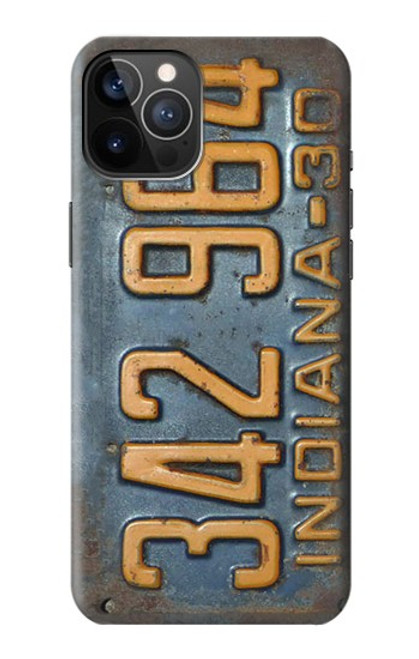 S3750 Vintage Vehicle Registration Plate Case For iPhone 12, iPhone 12 Pro
