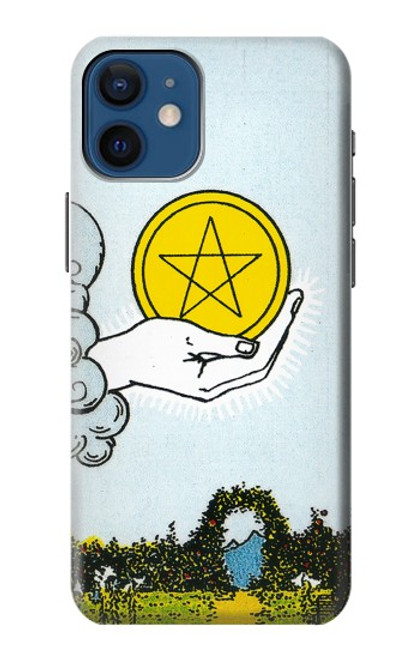 S3722 Tarot Card Ace of Pentacles Coins Case For iPhone 12 mini