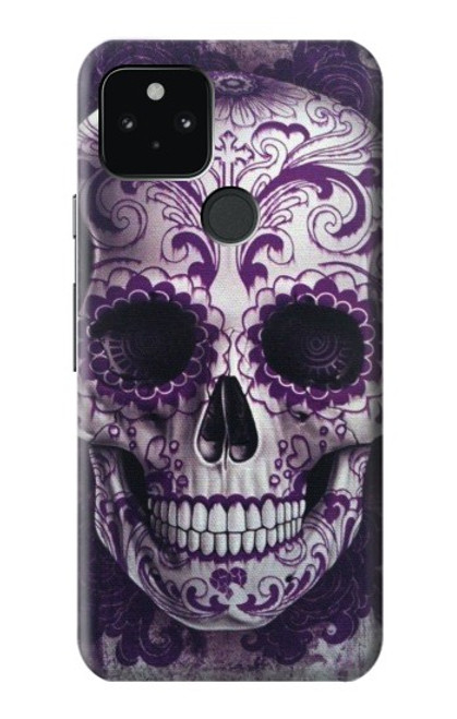 S3582 Purple Sugar Skull Case For Google Pixel 5