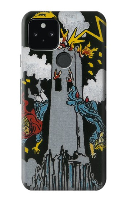 S3745 Tarot Card The Tower Case For Google Pixel 5