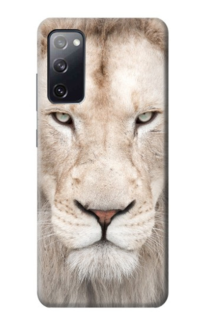 S2399 White Lion Face Case For Samsung Galaxy S20 FE