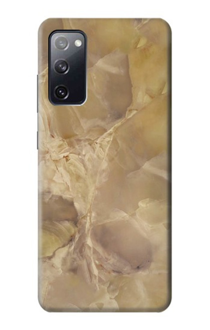 S3240 Yellow Marble Stone Case For Samsung Galaxy S20 FE