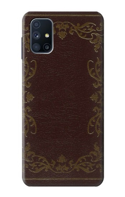 S3553 Vintage Book Cover Case For Samsung Galaxy M51