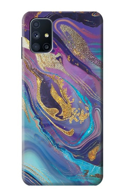 S3676 Colorful Abstract Marble Stone Case For Samsung Galaxy M51