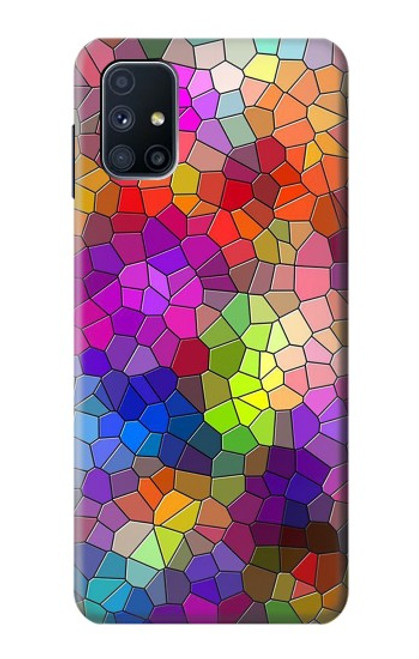 S3677 Colorful Brick Mosaics Case For Samsung Galaxy M51