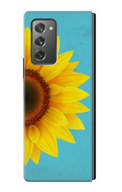 S3039 Vintage Sunflower Blue Case For Samsung Galaxy Z Fold2 5G