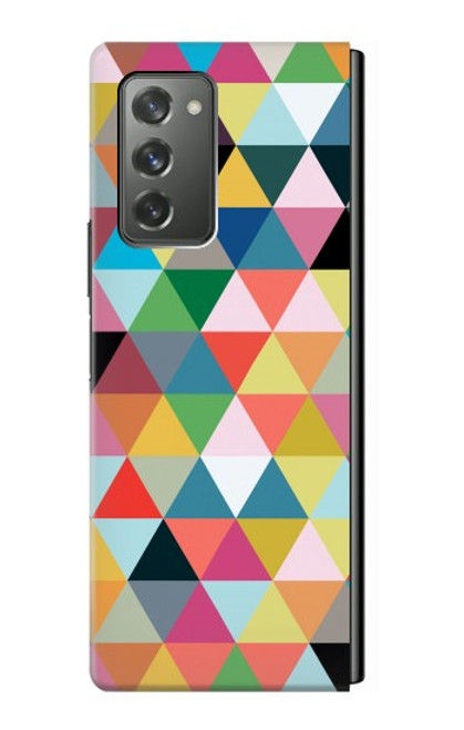 S3049 Triangles Vibrant Colors Case For Samsung Galaxy Z Fold2 5G