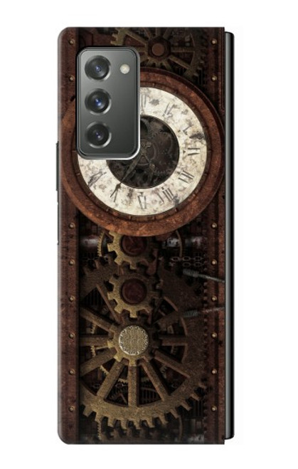 S3221 Steampunk Clock Gears Case For Samsung Galaxy Z Fold2 5G
