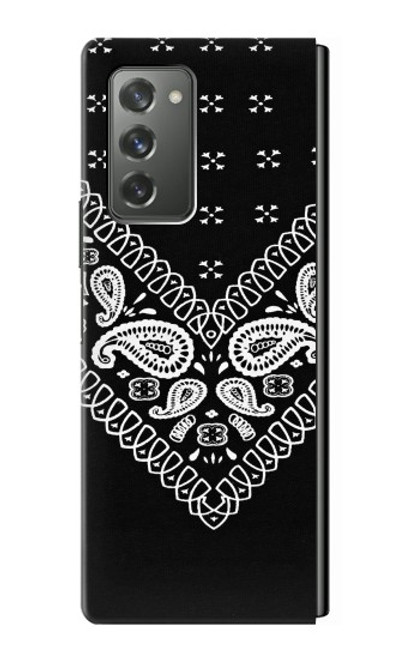 S3363 Bandana Black Pattern Case For Samsung Galaxy Z Fold2 5G