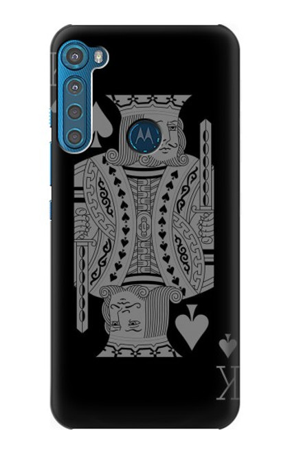 S3520 Black King Spade Case For Motorola One Fusion+