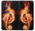 S0493 Music Note Burn Case For Motorola Edge+