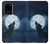 S3693 Grim White Wolf Full Moon Case For Samsung Galaxy S20 Ultra