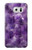 S3713 Purple Quartz Amethyst Graphic Printed Case For Samsung Galaxy S6