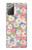 S3688 Floral Flower Art Pattern Case For Samsung Galaxy Note 20