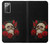 S3753 Dark Gothic Goth Skull Roses Case For Samsung Galaxy Note 20