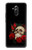 S3753 Dark Gothic Goth Skull Roses Case For Huawei Mate 20 lite