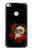 S3753 Dark Gothic Goth Skull Roses Case For Huawei P8 Lite (2017)