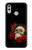 S3753 Dark Gothic Goth Skull Roses Case For Huawei Honor 10 Lite, Huawei P Smart 2019